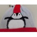 Collection XIIX Metallic Fuzzy Penguin Knit Christmas Beanie Hat Red Grey #6106 51059007540 eb-92666849